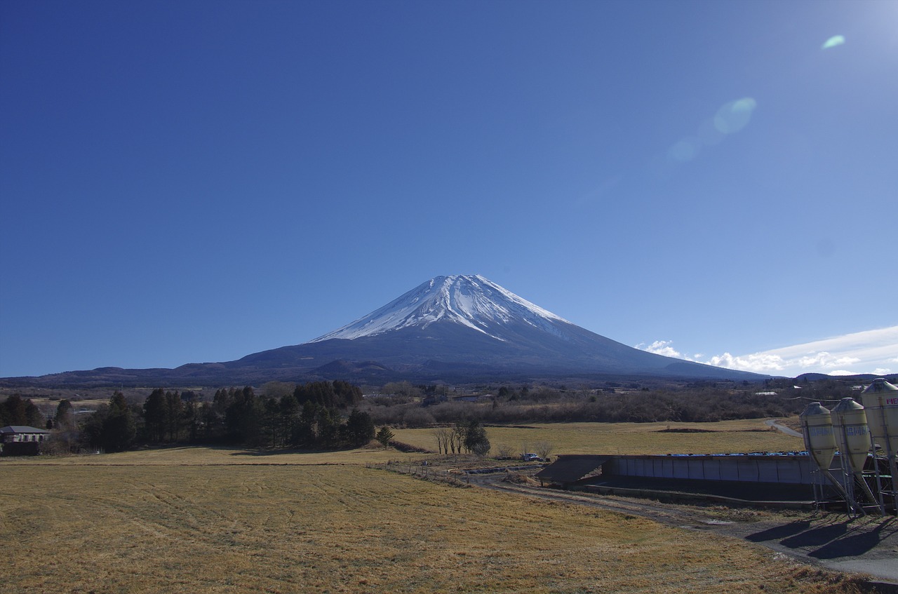 Mt Fuji, Kalnas, Natūralus, Pasaulio Paveldo Vieta, Japonija, Kraštovaizdis, Mįslingas, Dangus, Giedras Dangus, Fuji