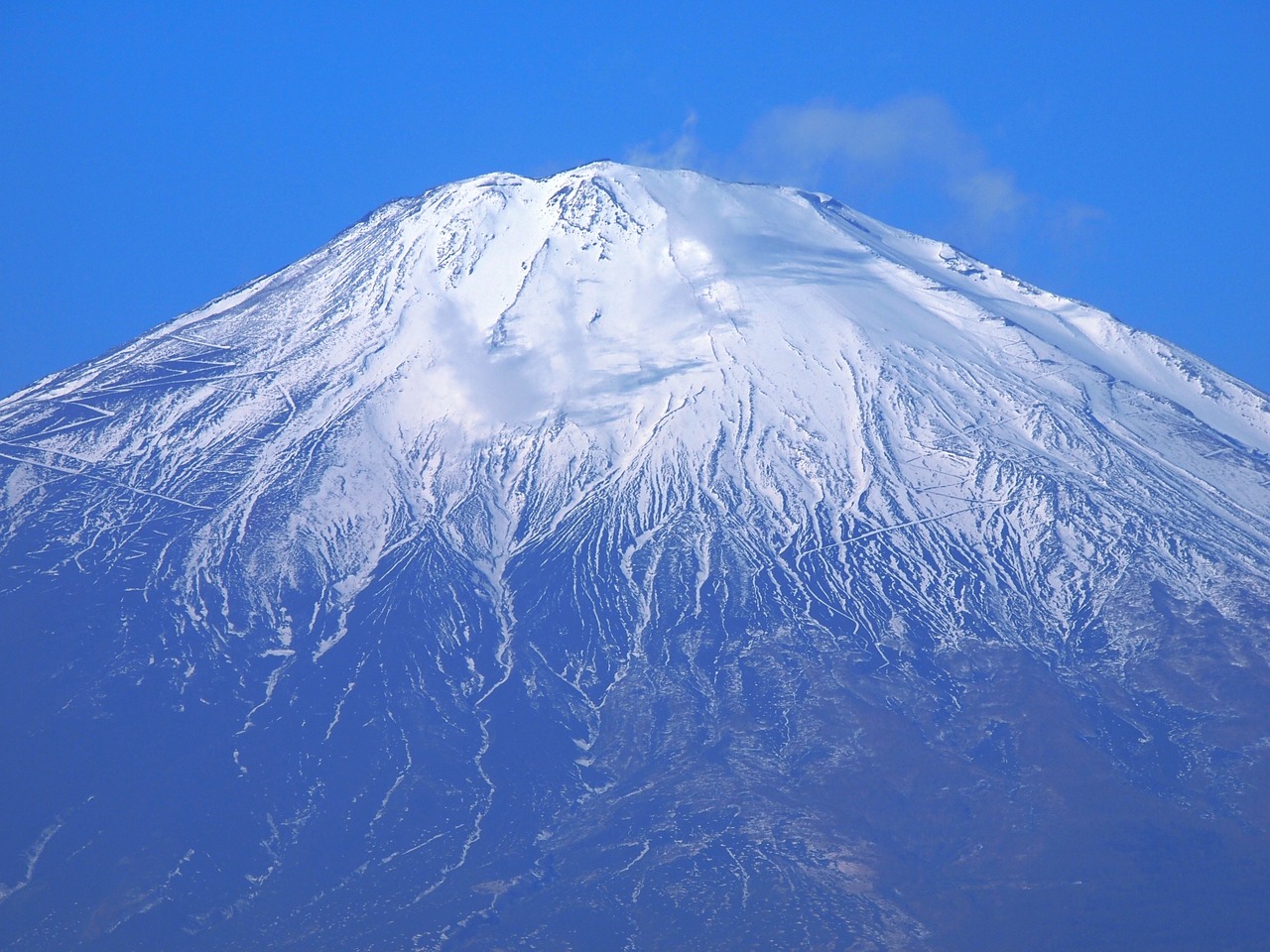 Mt Fuji, Gotemba, Žiema, Prefektūra Shizuoka, Piliakalnis, Sniegas, Alpinizmas, Kelias, Dangaus Mėlynumo, Mėlynas