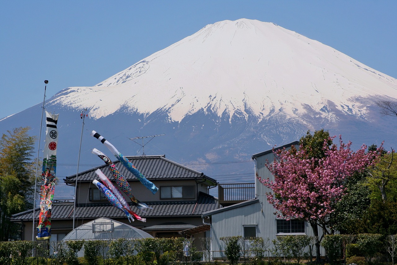 Mt Fuji, Gotemba, Satsuki, Gegužė, Karpių Syvas, Sruogos, Sezoninis, Įvykiai, Vaikai, Prefektūra Shizuoka