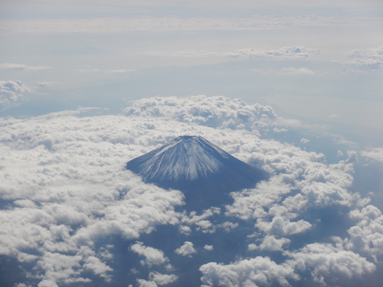 Mt Fuji, Debesų Jūra, Fuji San, Fuji, Dangus, Japonija, Prefektūra Shizuoka, Kalnas, Debesis, Japonijos Kalnai