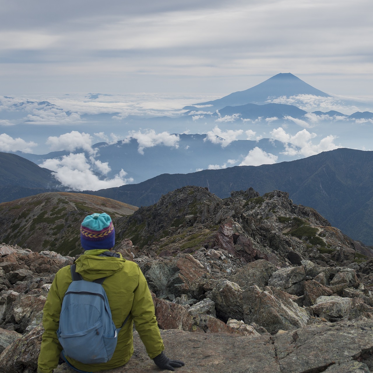 Mt Fuji, Tolimas Vaizdas, Nuo Kalno Warusawa Viršūnių, Japan Minami Alps, Didybė, Spalio Mėn, Nemokamos Nuotraukos,  Nemokama Licenzija