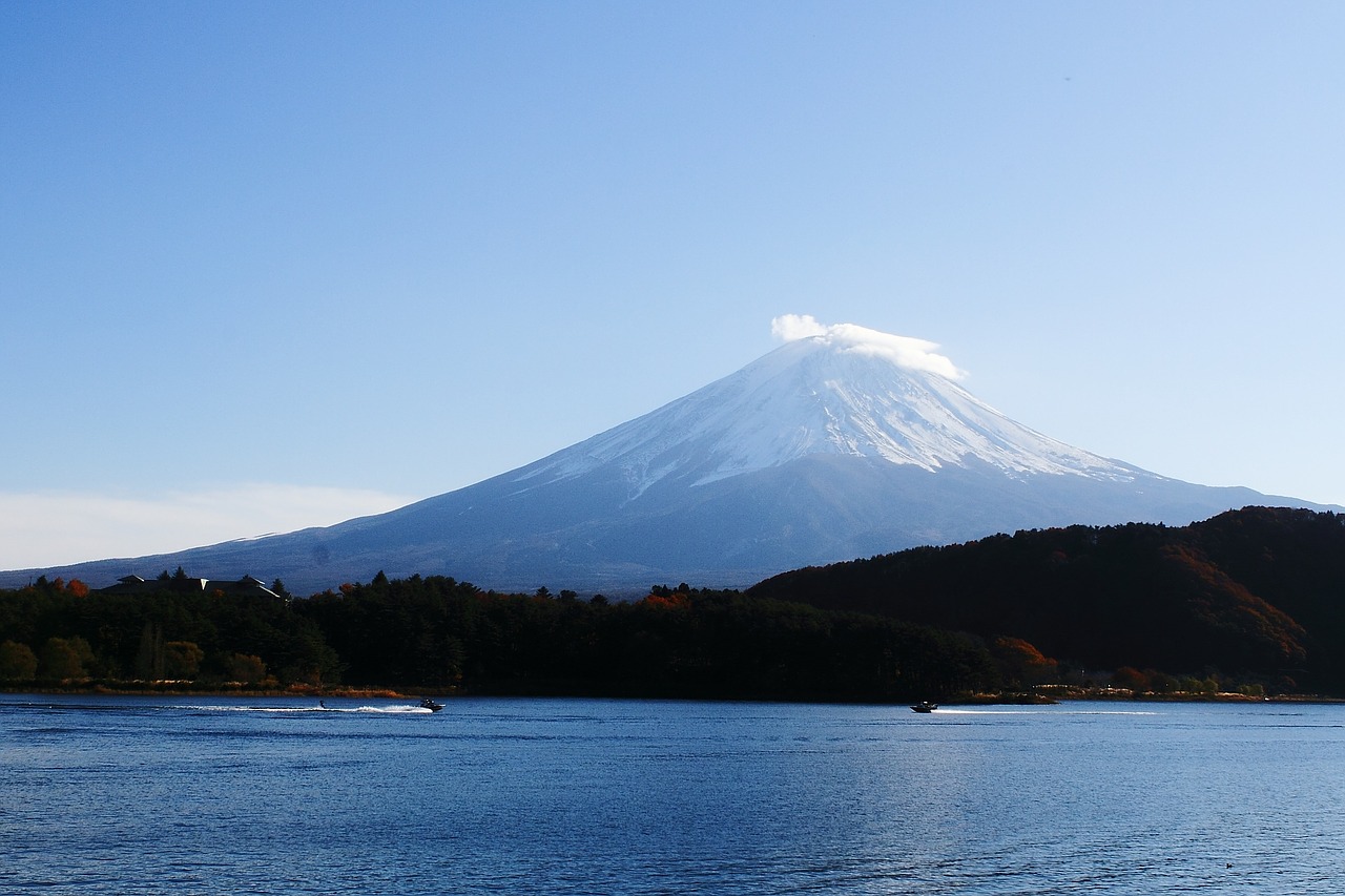 Mt Fuji,  Fuji,  Ežeras Kawaguchi,  Dangus,  Kalnas,  Kraštovaizdis,  Pasaulio Paveldo Vieta,  Fuji San,  Japonija,  Harumi
