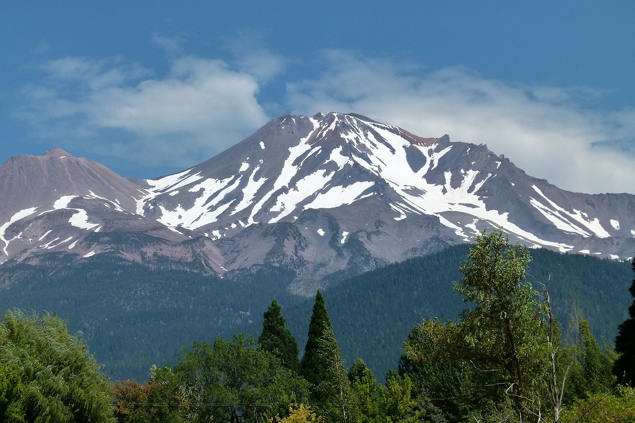 Mt Shasta, Kalifornija, Usa, Kalnas, Vulkanas, Peizažas, Gamta, Kraštovaizdis, Nemokamos Nuotraukos,  Nemokama Licenzija