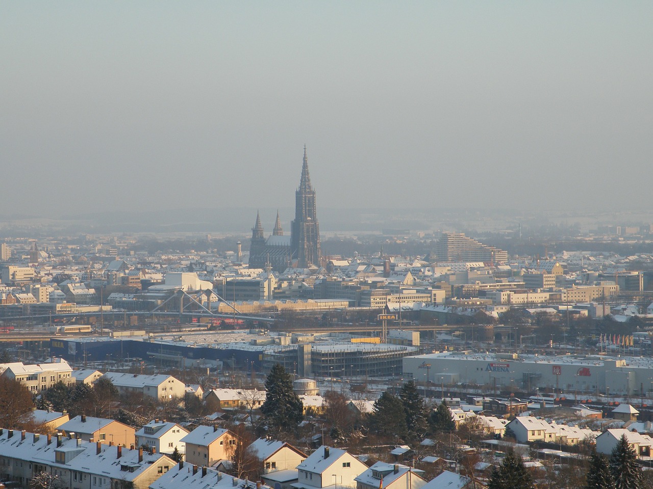 Münsteris, Ulm, Žiema, Sniegas, Perspektyva, Nemokamos Nuotraukos,  Nemokama Licenzija