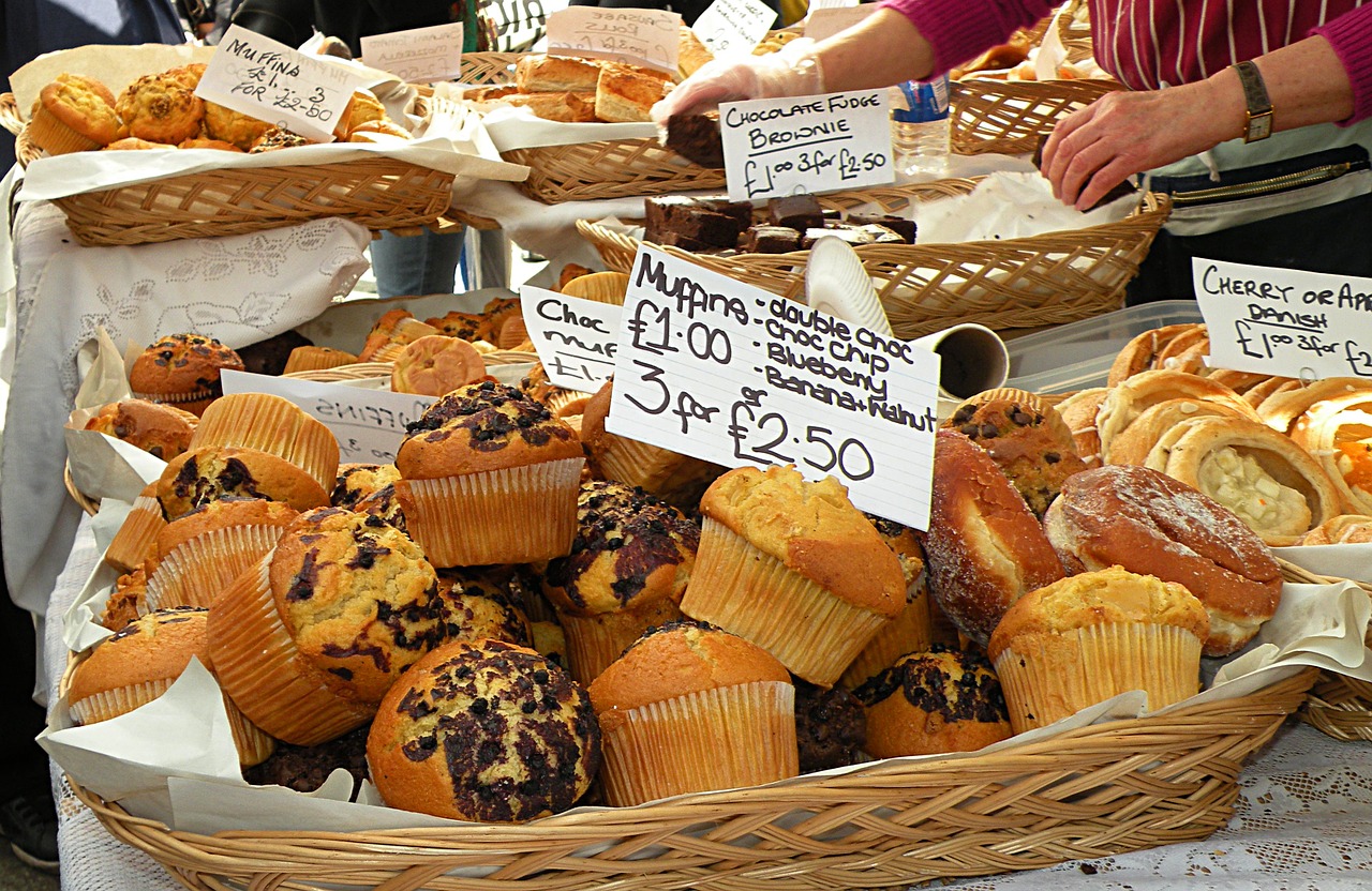 Bandelės, Cupcakes, Turgus, Duona, Kepykla, Kepyklos, Nemokamos Nuotraukos,  Nemokama Licenzija