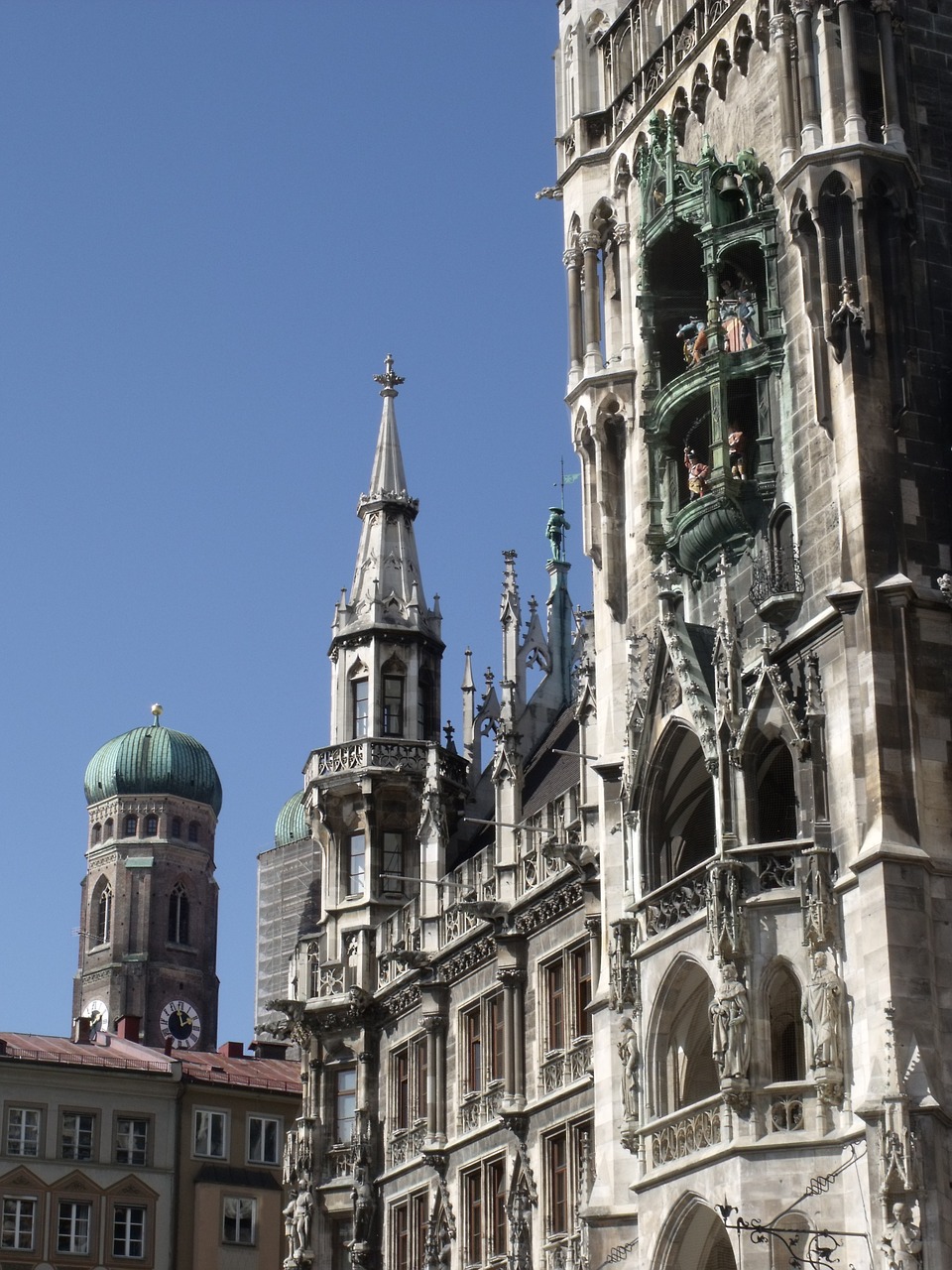 Munich, Miestas, Frauenkirche, Miesto Rotušė, Bavarija, Bažnyčia, Architektūra, Centras, Valstybinis Kapitalas, Marienplatz