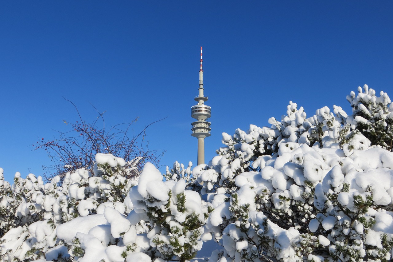 Munich, Žiema, Tv Bokštas, Sniegas, Nemokamos Nuotraukos,  Nemokama Licenzija
