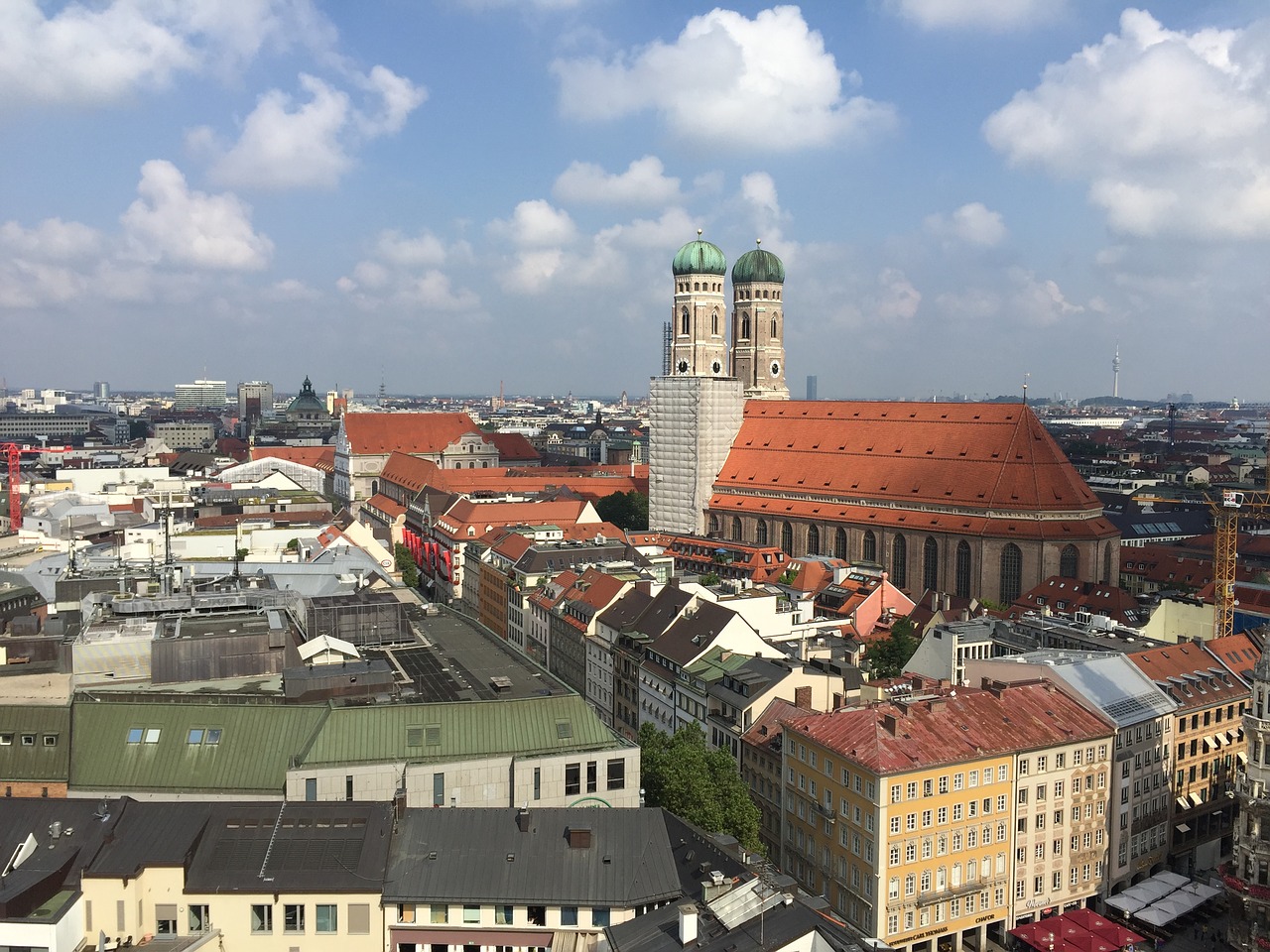 Munich, Panorama, Frauenkirche, Požiūris, Nemokamos Nuotraukos,  Nemokama Licenzija