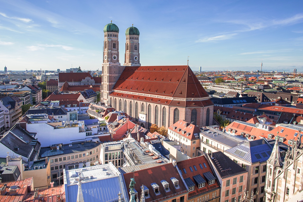 Munich, Frauenkirche, Bavarija, Valstybinis Kapitalas, Bažnyčia, Bokštai, Orientyras, Miesto Rotušė, Dom, Marienplatz