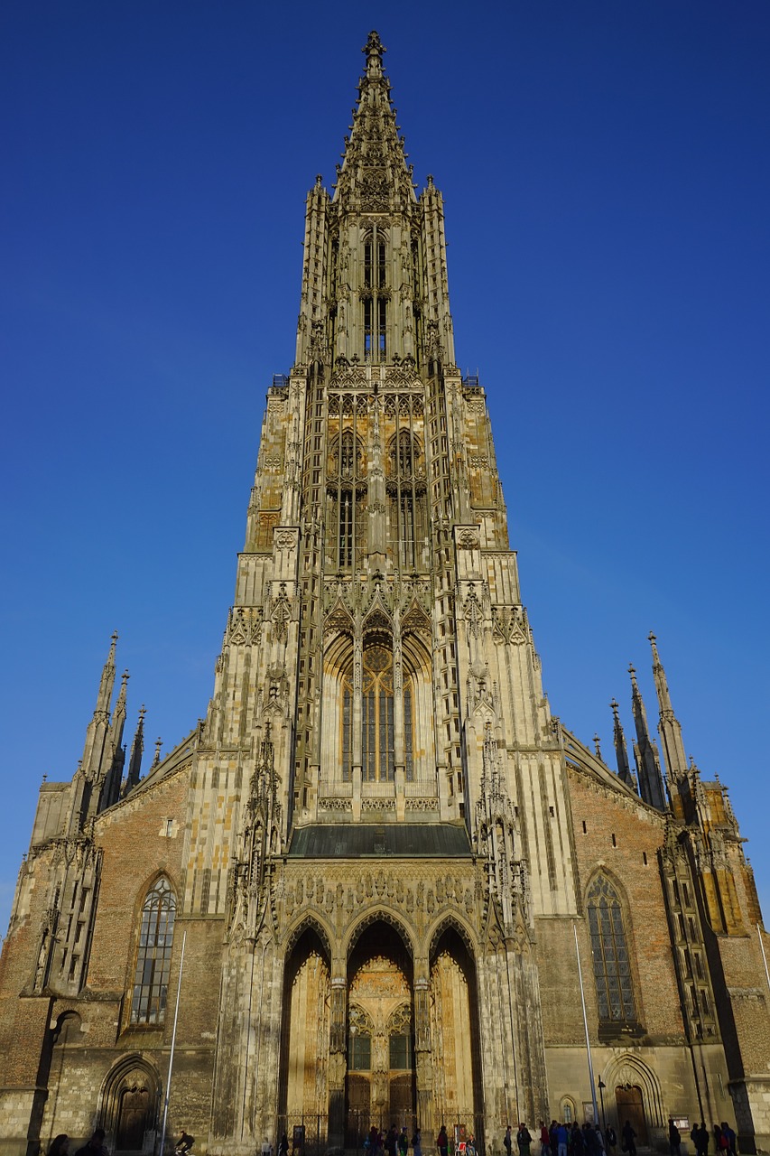 Münsteris, Ulmi Katedra, Bažnyčia, Dom, Katedra, Architektūra, Pastatas, Ulm, Aukščiausias Bažnyčios Bokštas Pasaulyje, Įrašyti