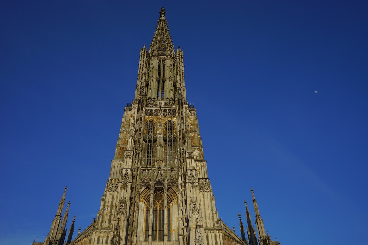 Münsteris, Ulmi Katedra, Bažnyčia, Dom, Katedra, Architektūra, Pastatas, Ulm, Aukščiausias Bažnyčios Bokštas Pasaulyje, Įrašyti