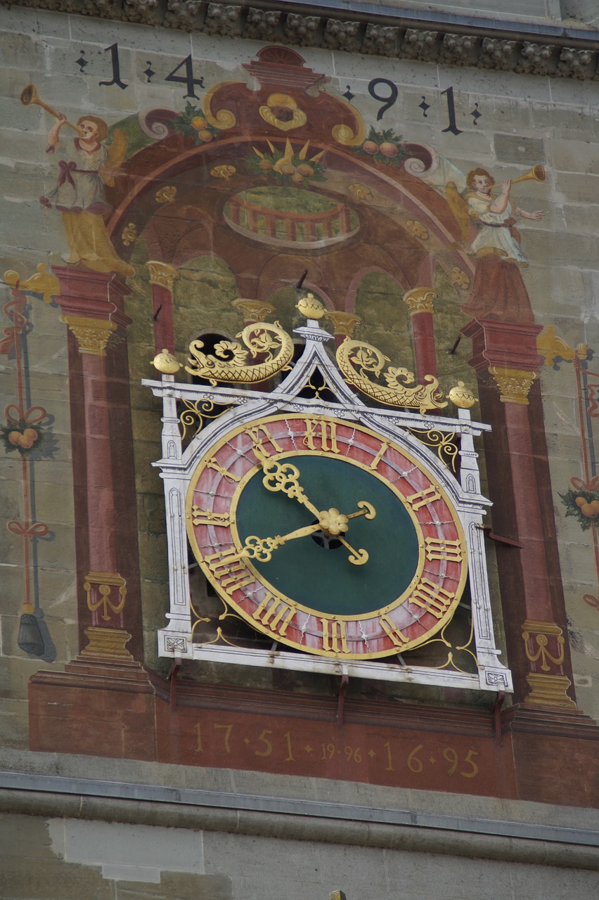 Münsteris, Konstancija, Bažnyčia, Laikrodis, Laikas, Senas Laikrodis, Bažnyčios Laikrodis, Išsamiai, Konstanz Katedra, Nemokamos Nuotraukos
