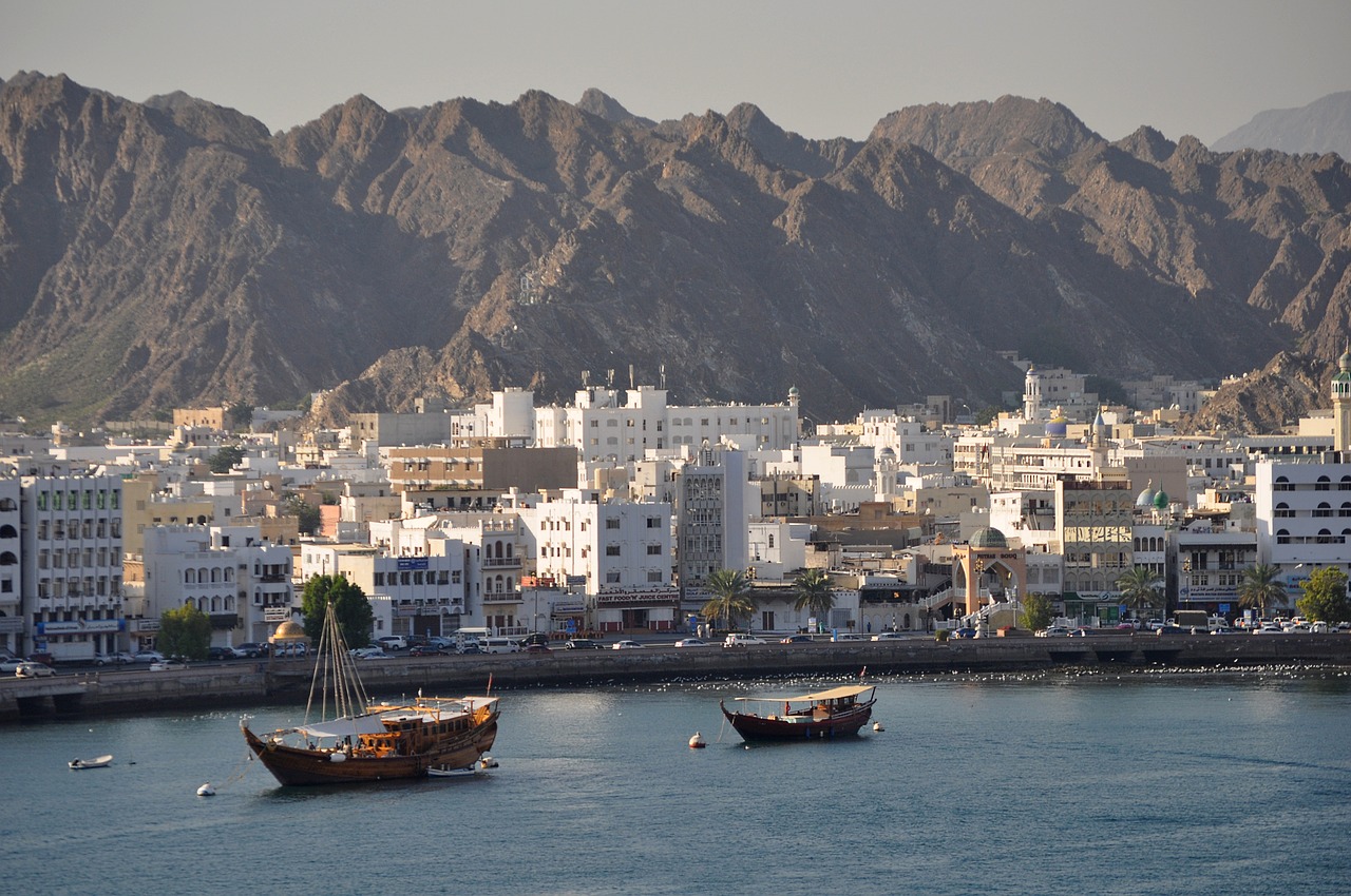 Muskatas, Oman, Uostas, Kelionė, Valtis, Uostas, Tradicinis, Įlanka, Jūra, Turizmas