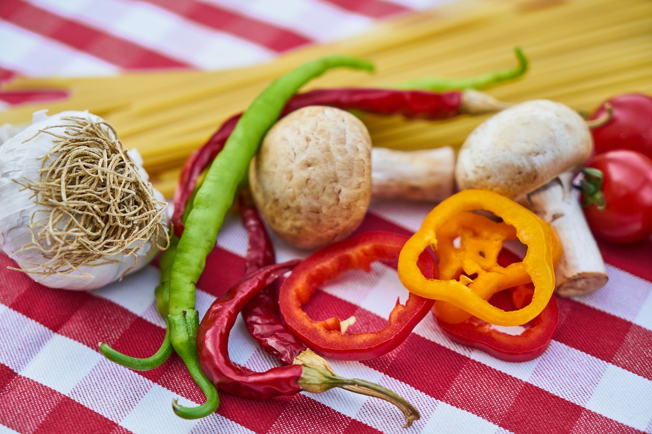 Grybai, Pipirai, Fonas, Mityba, Fonas, Maistas, Makro, Virtuvė, Sveikata, Gražus