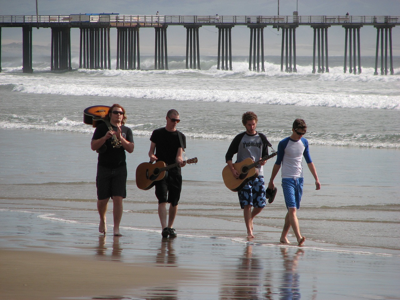 Muzikantai Paplūdimyje, Muzikos Grupė, Instrumentas, Atsitiktinis, Nemokamos Nuotraukos,  Nemokama Licenzija