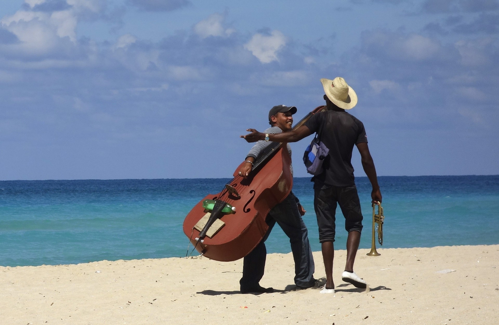 Muzika,  Kuba,  Papludimys,  Instrumentas,  Šventė,  Jūra,  Egzotiškas,  Atogrąžų,  Dvigubas & Nbsp,  Bosas