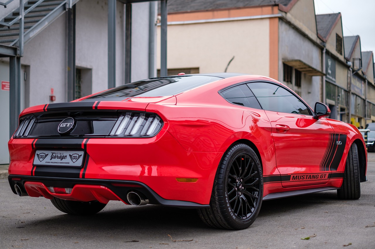 Mustangas, Gt, Raudona, Usa, Automobilis, Automatinis, Transportas, Dizainas, Gabenimas, Prabanga