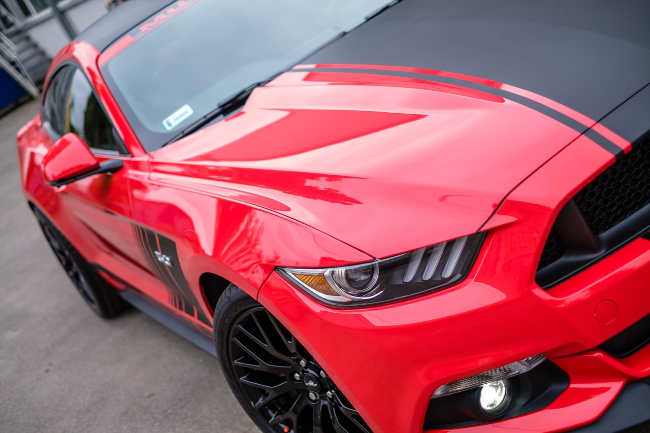 Mustangas, Gt, Raudona, Usa, Automobilis, Automatinis, Transportas, Dizainas, Gabenimas, Prabanga