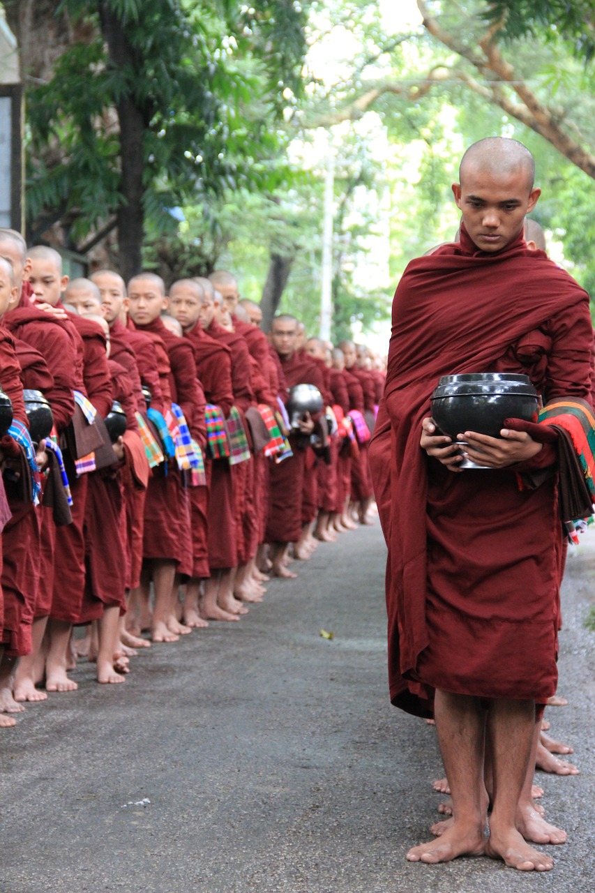 Mianmaras, Mandalay, Vienuolynas, Budistinis, Dvasingumas, Religija, Buda, Nemokamos Nuotraukos,  Nemokama Licenzija
