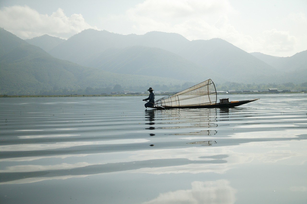 Mianmaras, Burma, Žvejys, Ežero Inle, Nemokamos Nuotraukos,  Nemokama Licenzija
