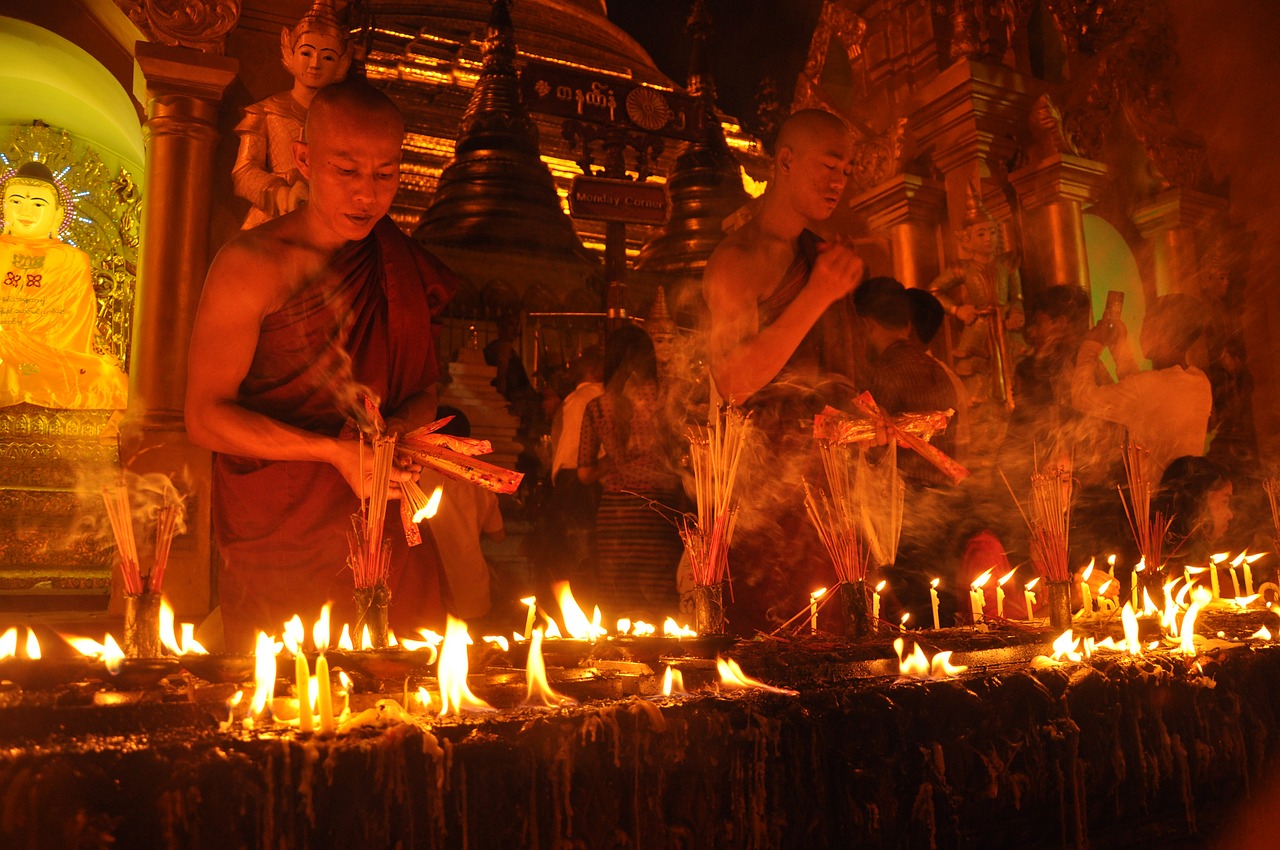 Mianmaras, Jangonas, Burma, Budizmas, Budistinis, Lengvas Festivalis, Budistų Vienuolis, Budistų Pradedantiesiems, Nemokamos Nuotraukos,  Nemokama Licenzija