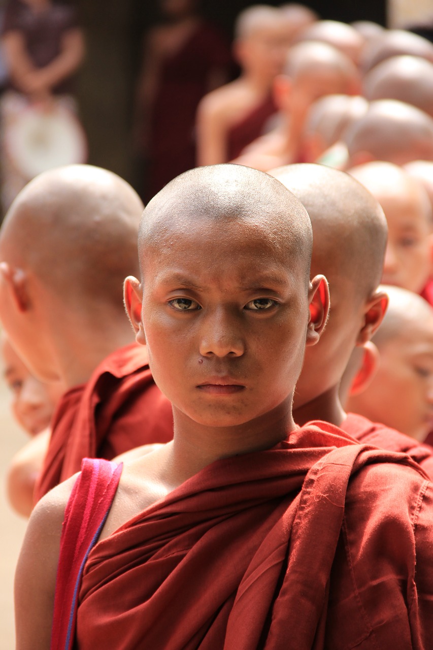 Mianmaras, Bagan, Budizmas, Vienuolis, Religija, Nemokamos Nuotraukos,  Nemokama Licenzija