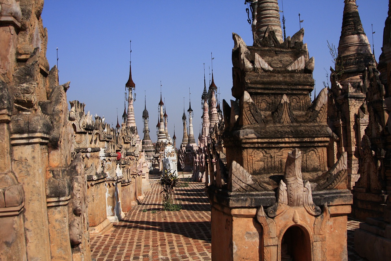 Mianmaras, Kakku, Pagodas, Nemokamos Nuotraukos,  Nemokama Licenzija