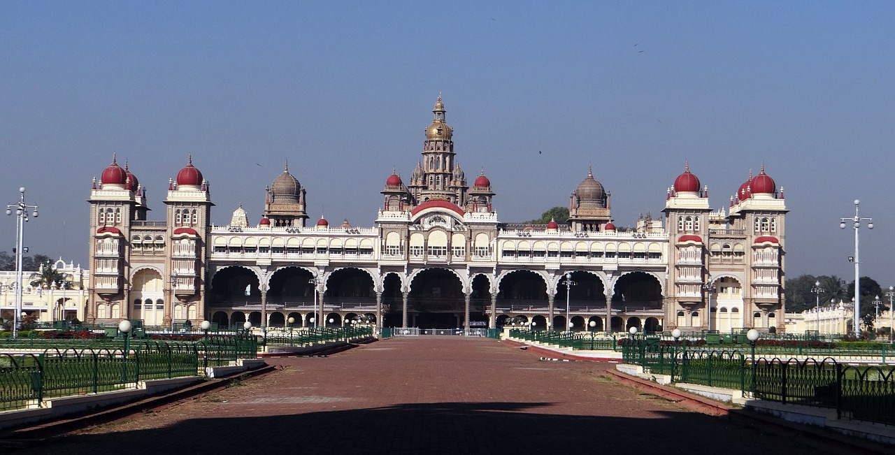 Mysore Rūmai, Architektūra, Orientyras, Struktūra, Istorinis, Kelionė, Indo-Saracenic, Mysuru, Karnataka, Indija