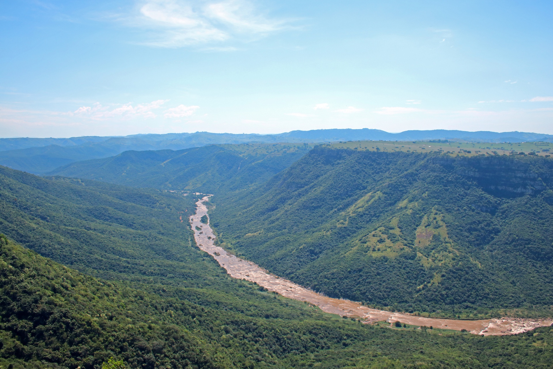 Upė,  Gorge,  Kanjonas,  Giliai,  Pusės,  Žalias,  Augmenija,  Oribi & Nbsp,  Gorge,  Kwazulu & Nbsp