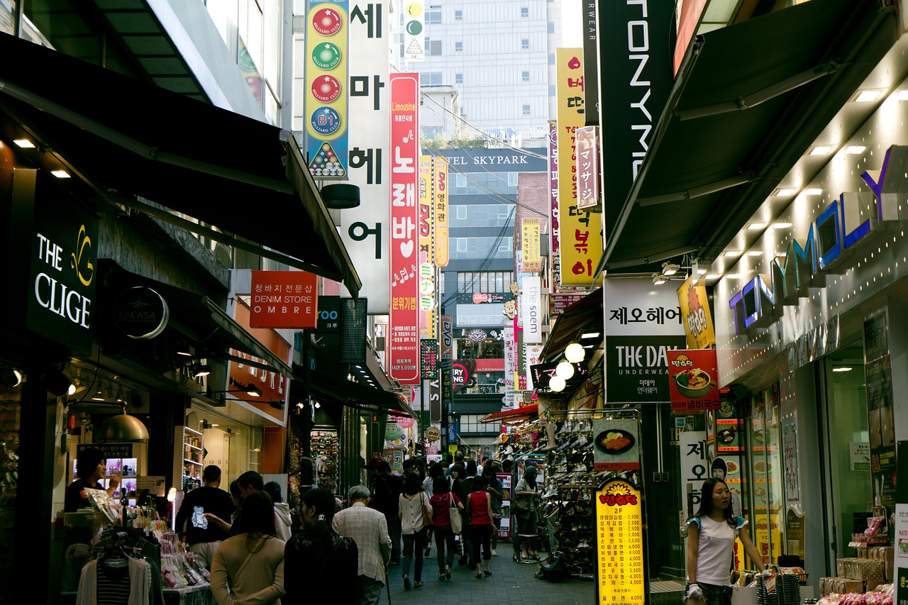 Namdaemun, Turgus, Myeongdong, Seulas, Korėja, Į Pietus, Korėjiečių Kalba, Miestas, Bokštas, Miesto