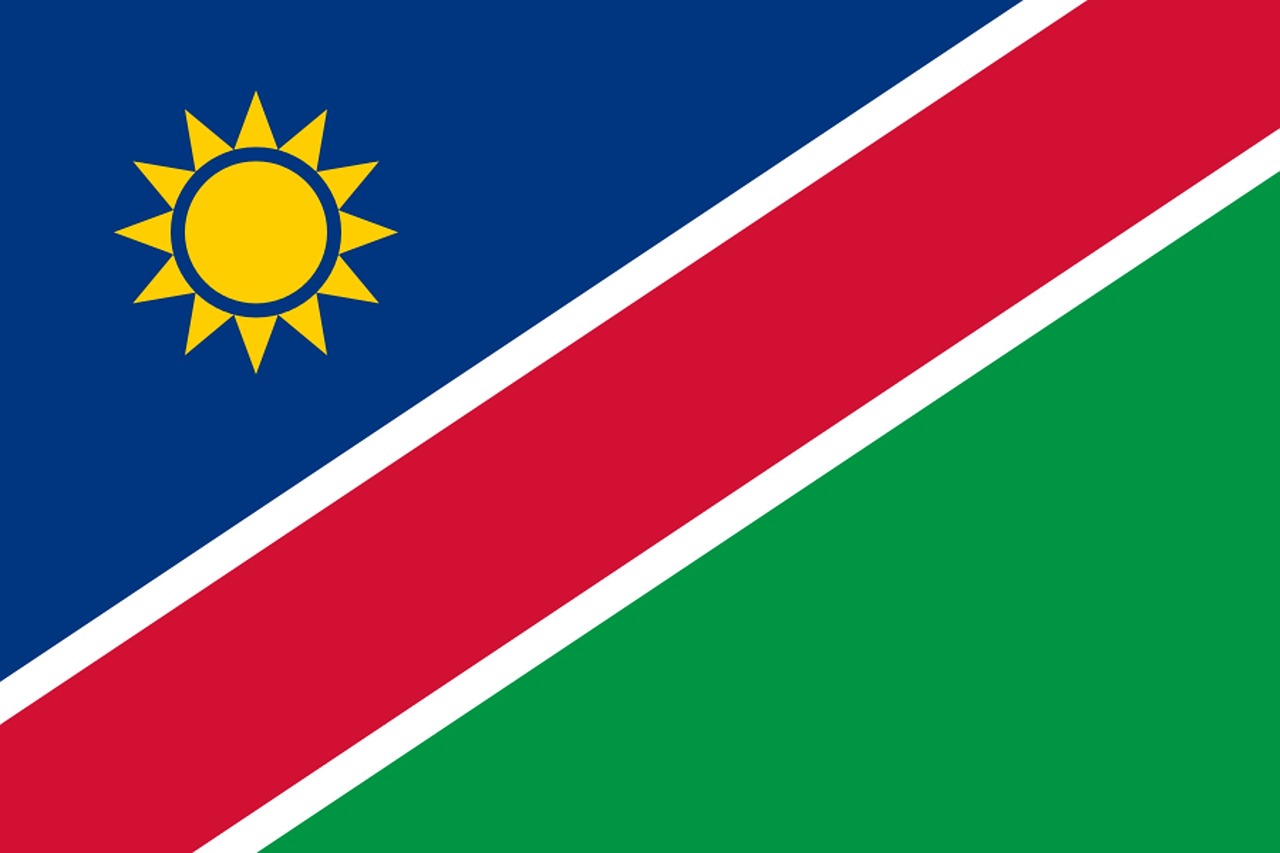 Namibija, Afrika, Vėliava, Šalis, Nacionalinis, Simbolis, Tauta, Ženklas, Pasaulis, Kelionė