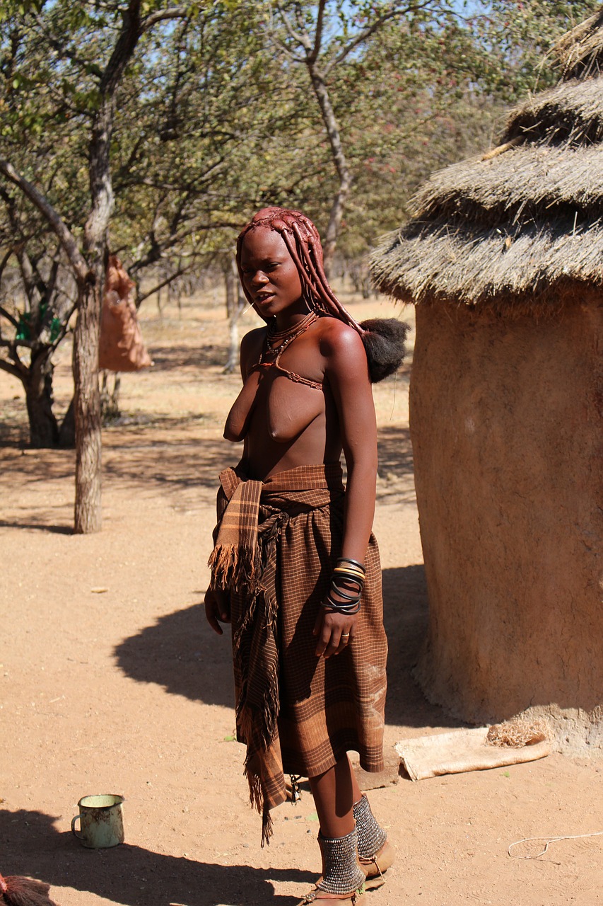 Namibija, Moteris, Himba, Gamta, Afrikos, Afrika, Juoda, Nemokamos Nuotraukos,  Nemokama Licenzija