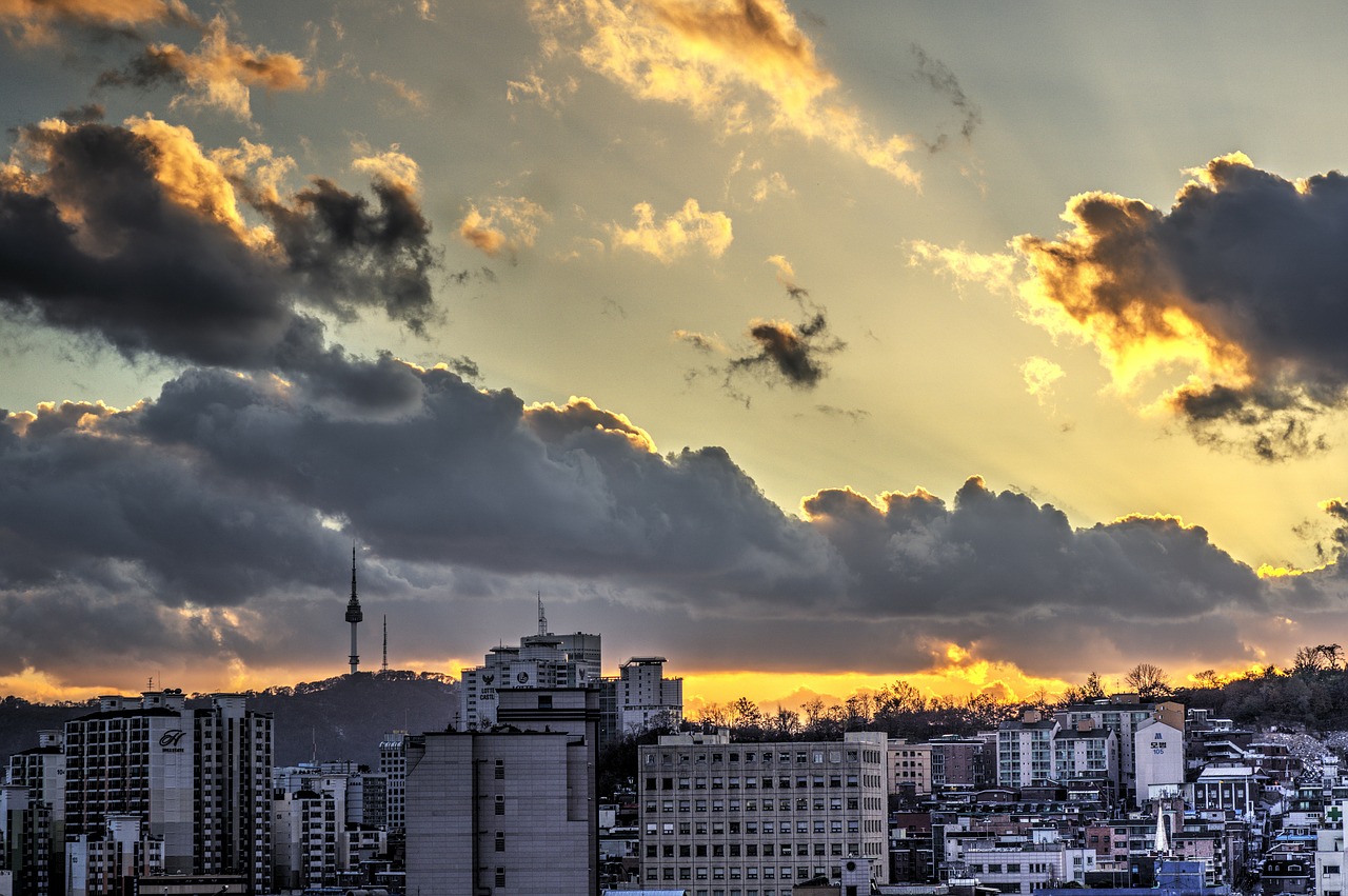 Namsan Bokštas, Seulas, Dangus, Nemokamos Nuotraukos,  Nemokama Licenzija