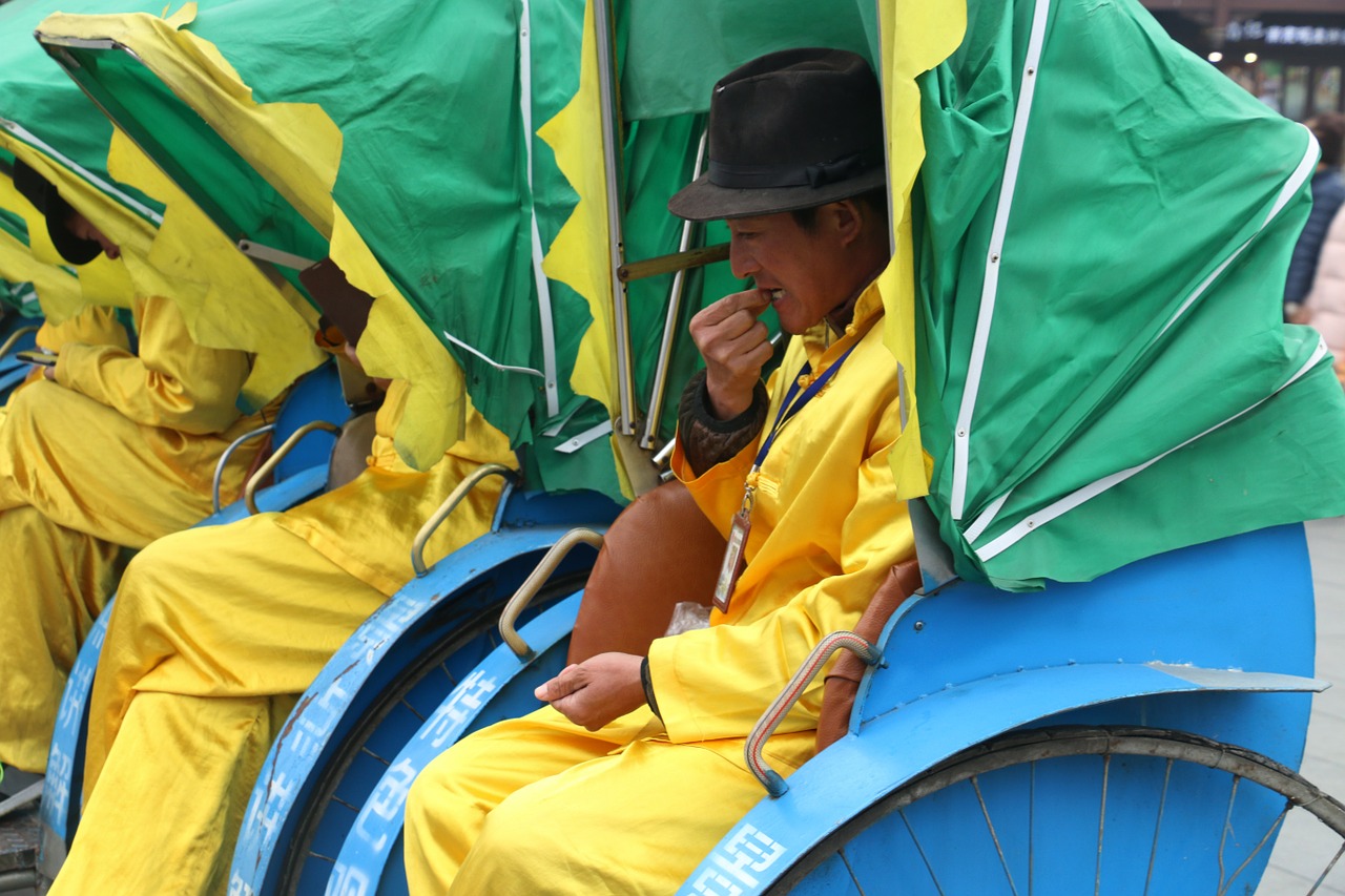 Nanjing, Rickshaw, Konfucio Šventykla, Vasara, Nemokamos Nuotraukos,  Nemokama Licenzija