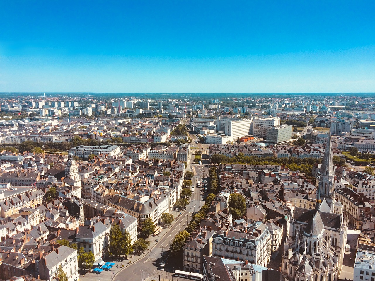 Nantes, Miestas, Miestas, Miesto Panorama, Pastatai, Nemokamos Nuotraukos,  Nemokama Licenzija