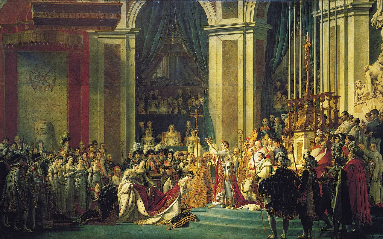 Napoleonas, Karūnavimas, Karalius, Imperatorius, Imperatorius, Jacques Louis David, Dažymas, Kilnus, 1806, Nemokamos Nuotraukos