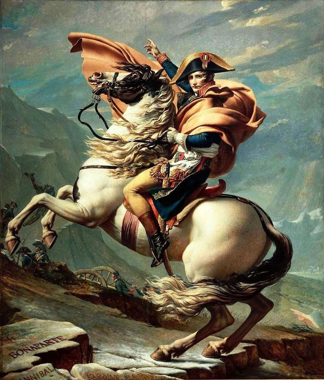Napoleono Bonaparte, Imperatorius, France, Reiter, Arklys, Tapyba Aliejiniais Dažais, Ataka, 1800, Drobė, Meno Kūriniai