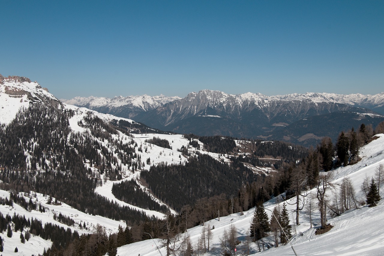Austria, Nassfeld, Alpės, Kalnai, Kalnas, Slidinėjimas, Sniegas, Dangus, Žiema, Snieguotas Alpės
