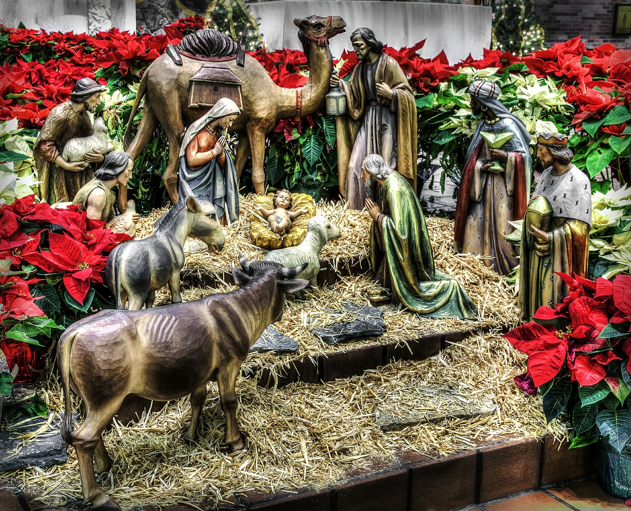 Nativity, Manger, Kalėdos, Jėzus, Religija, Gimdymas, Krikščionis, Mary, Josefas, Scena