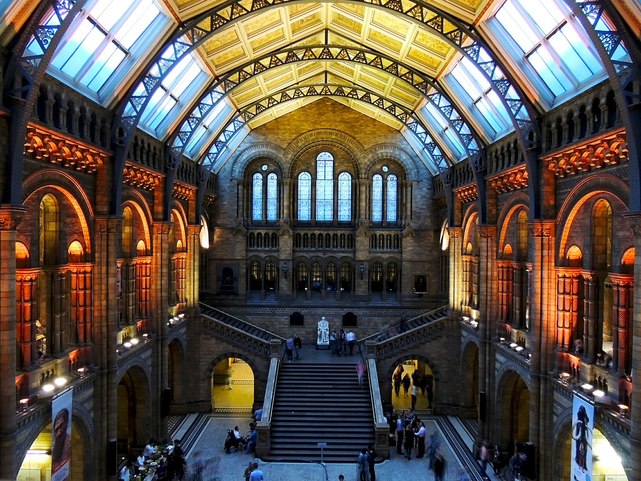 Naturalus Istorijos Muziejus, Londonas, Architektūra, Muziejus, Istorija, Natūralus, Uk, Britanija, Pastatas, Victorian