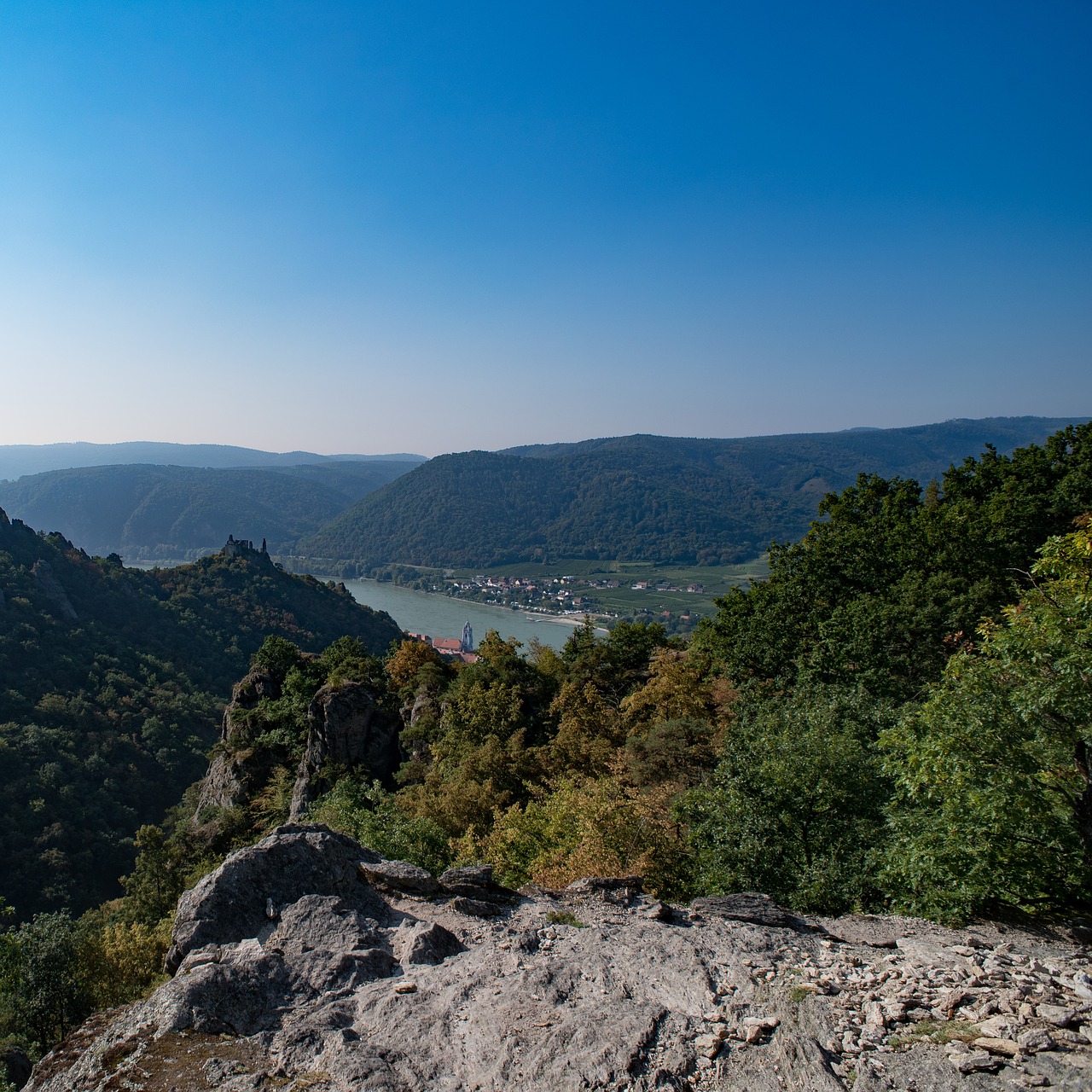 Gamta, Sugadinti, Kraštovaizdis, Vasara, Burgūrijos, Miškas, Atgal Šviesa, Saulė, Dürnstein, Wachau