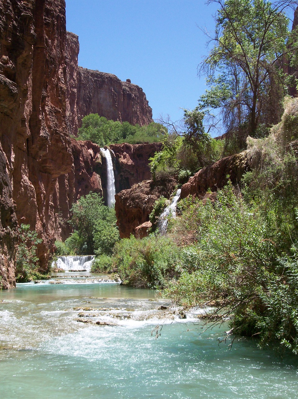 Gamta, Krioklys, Natūralus, Kraštovaizdis, Vaizdingas, Srautas, Havasupai, Nemokamos Nuotraukos,  Nemokama Licenzija