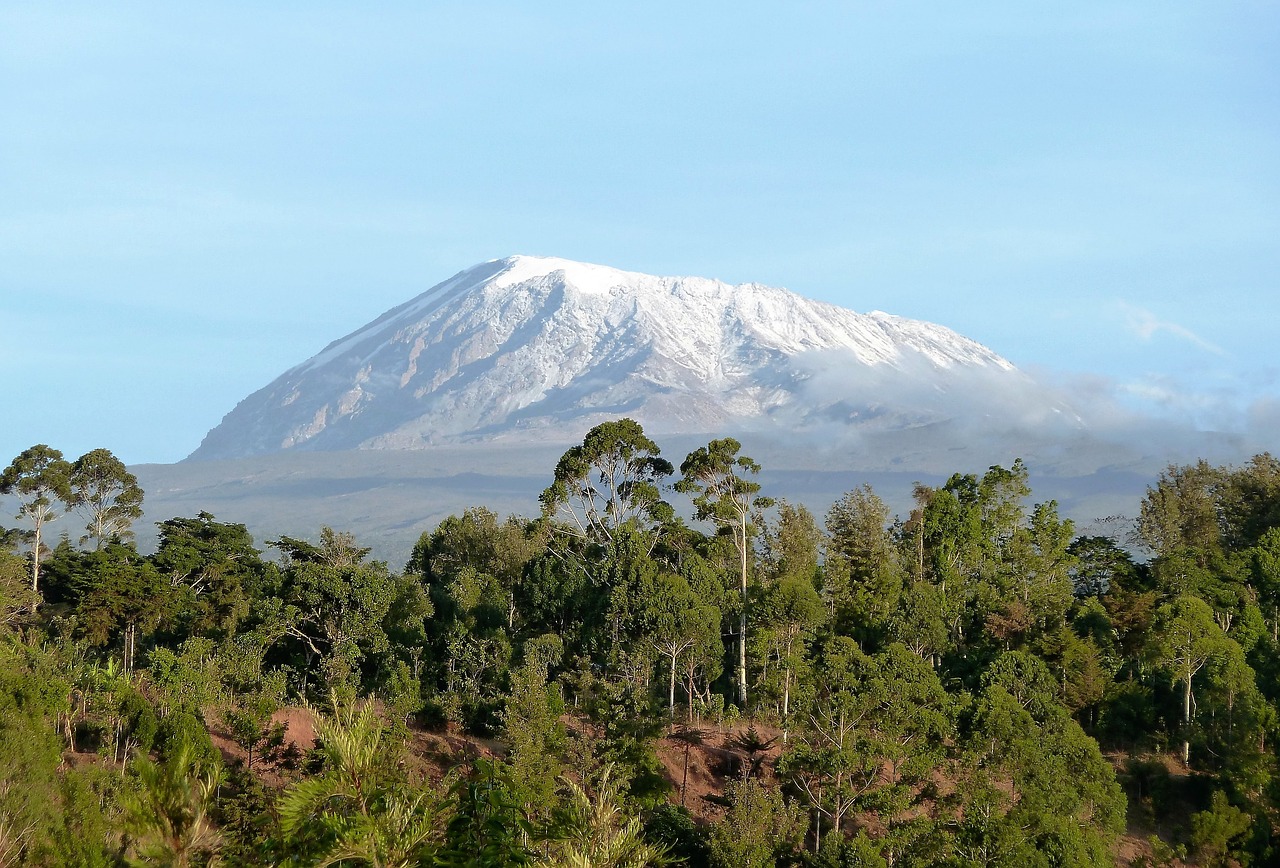 Gamta, Kilimandžaras, Kalnas, Tanzanija, Sniegas, Afrika, Snowcap, Nemokamos Nuotraukos,  Nemokama Licenzija
