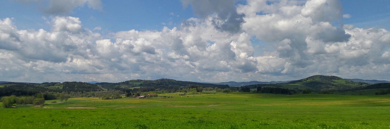 Gamta, Pieva, Slėnis, Vasara, Žolė, Kraštovaizdis, Dangus, Debesys, Laukas, Nemokamos Nuotraukos