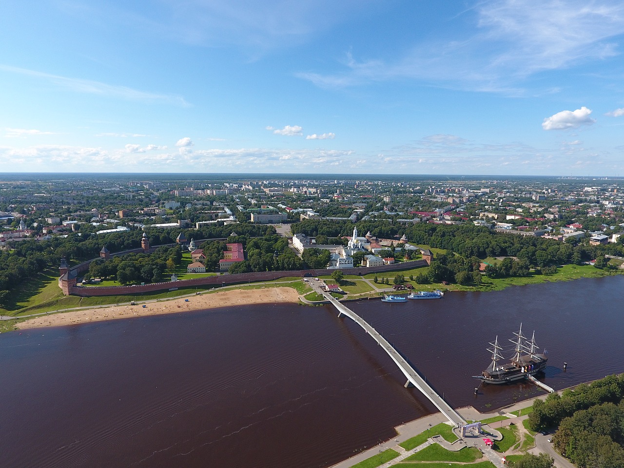 Gamta, Upė, Vanduo, Novgorodas, Laivas, Nemokamos Nuotraukos,  Nemokama Licenzija
