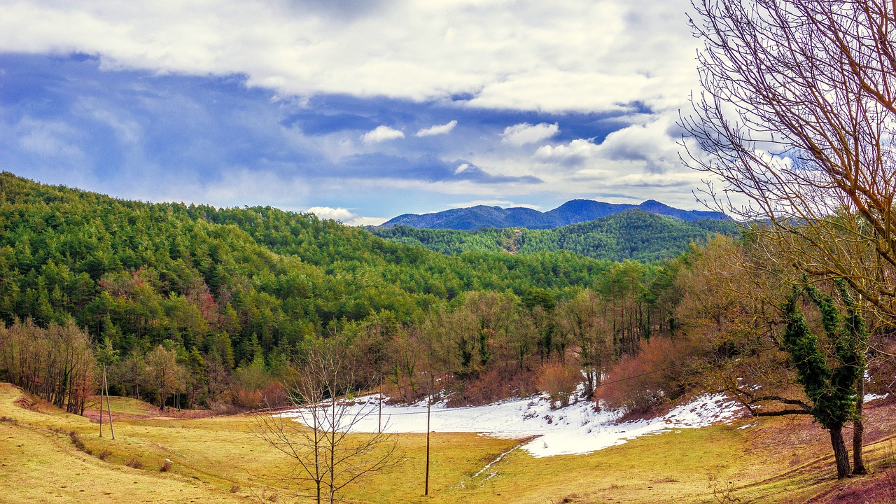 Gamta, Panoraminis, Kraštovaizdis, Medis, Dangus, Lauke, Kalnas, Veja, Horizontalus, Debesis