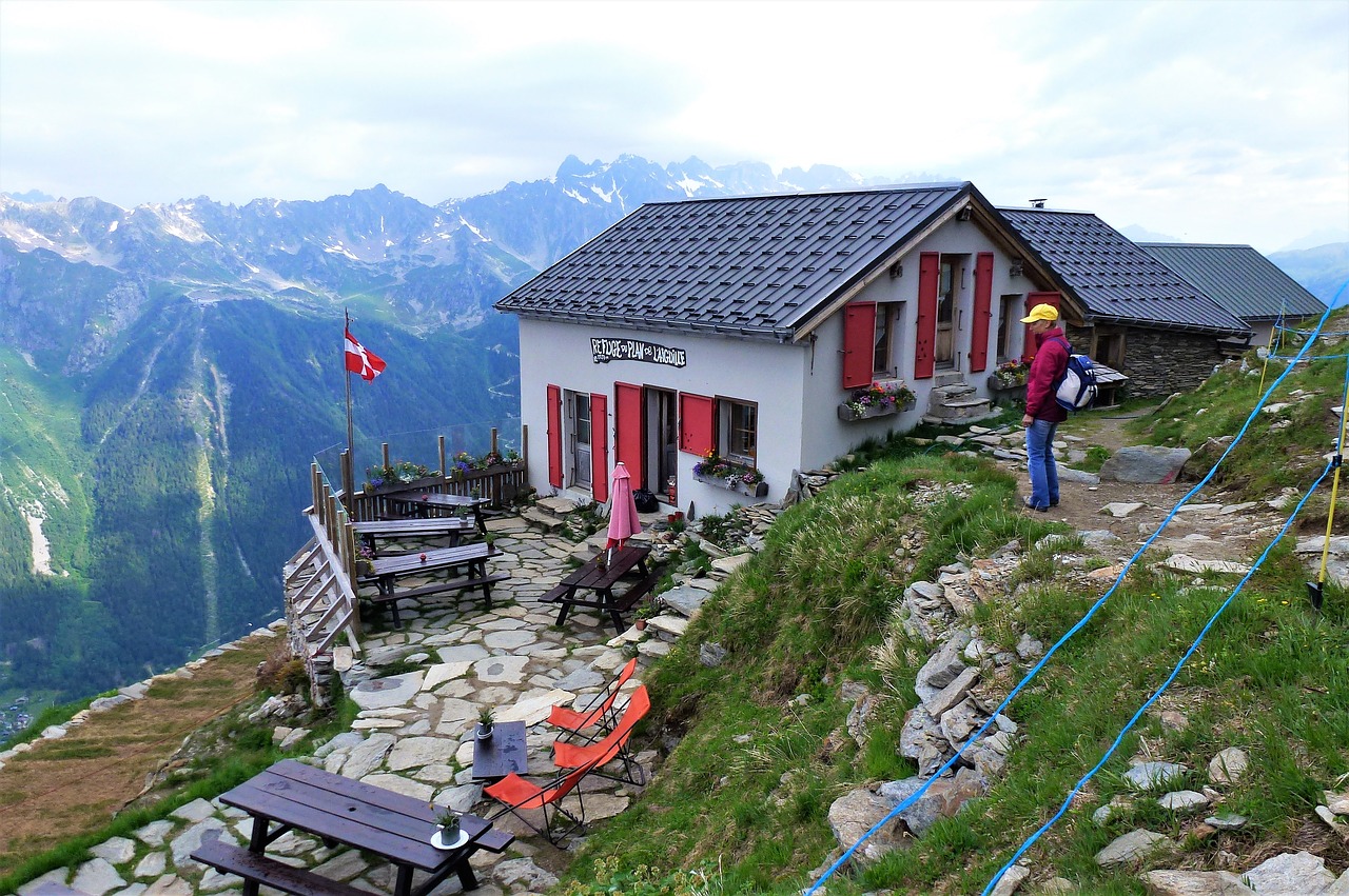 Gamta,  France,  Alpės,  Haute Savoie,  Prieglobstis,  Namas,  Kalnas,  Panoraminis,  Lauke,  Kraštovaizdis