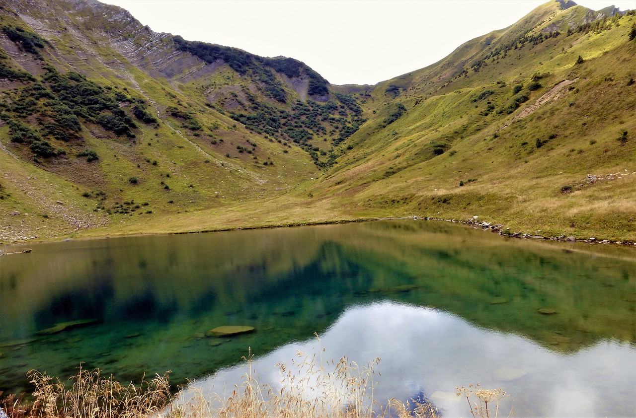 Gamta,  France,  Haute Savoie,  Ežeras,  Niekas,  Kraštovaizdis,  Kelionė,  Lauke,  Kalnas,  Vandens Telkinys