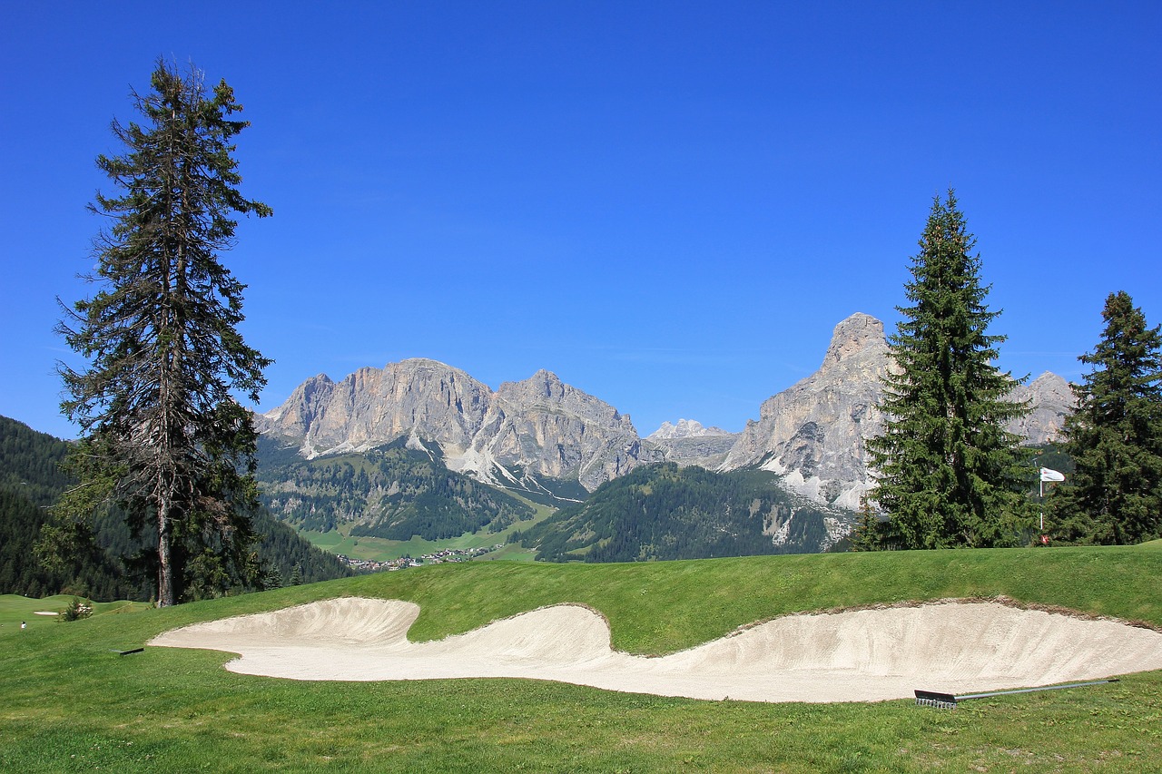 Gamta,  Kraštovaizdis,  Medis,  Kalnas,  Mediena,  Dangus,  Žolė,  Golfas,  Vaizdingas,  Panorama