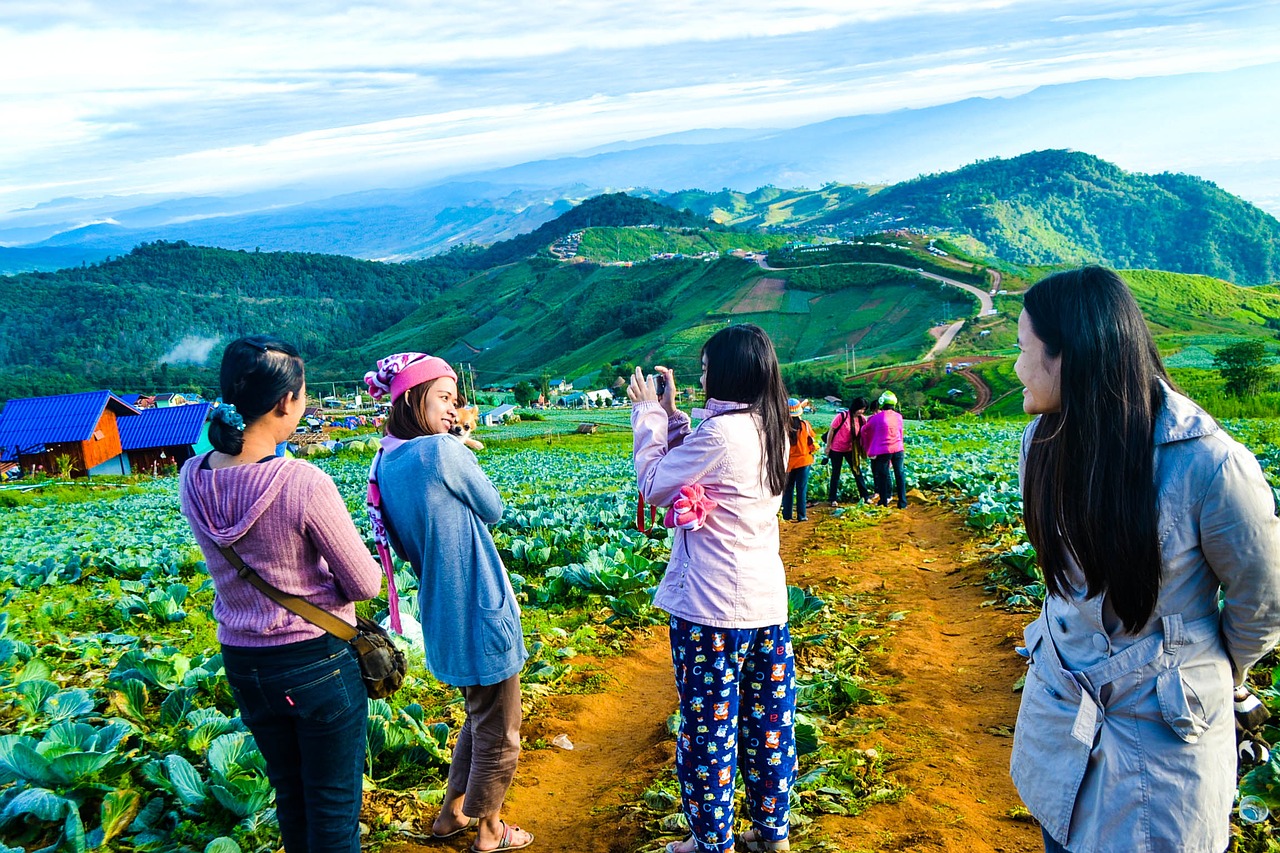 Gamta,  Lauke,  Dangus,  Kelionės,  Mergina,  Phetchabun,  Kalnai, Nemokamos Nuotraukos,  Nemokama Licenzija